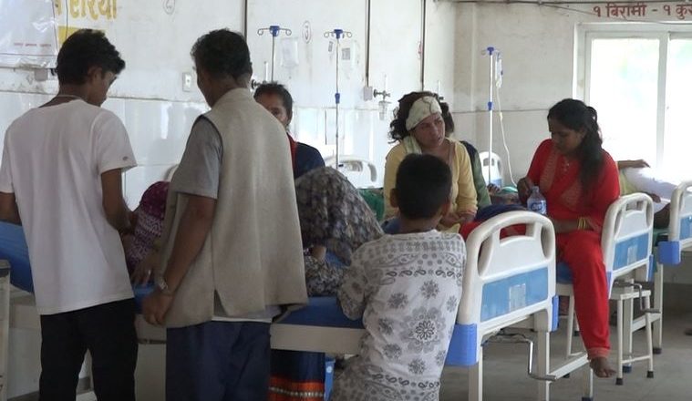 उदयपुर अस्पतालमा बढ्यो मौसमी प्रकोपका बिरामी