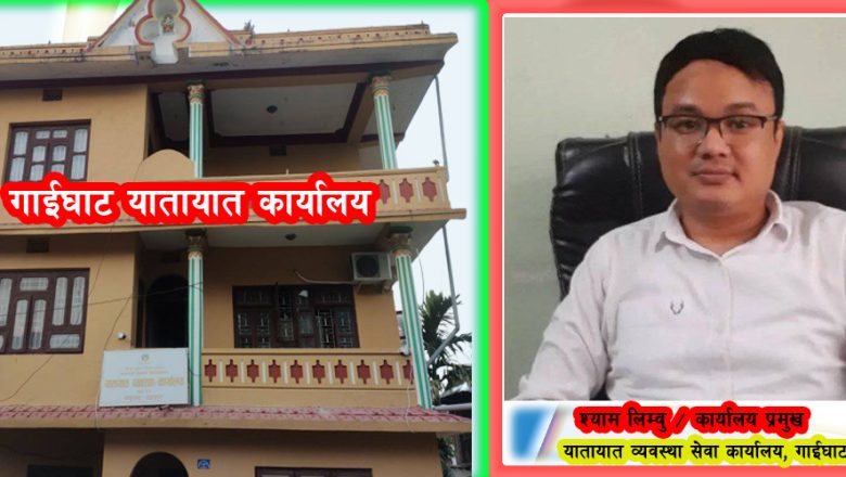यातायात व्यवस्था सेवा कार्यालय गाईघाटको राजश्व संकलमा बृद्धि