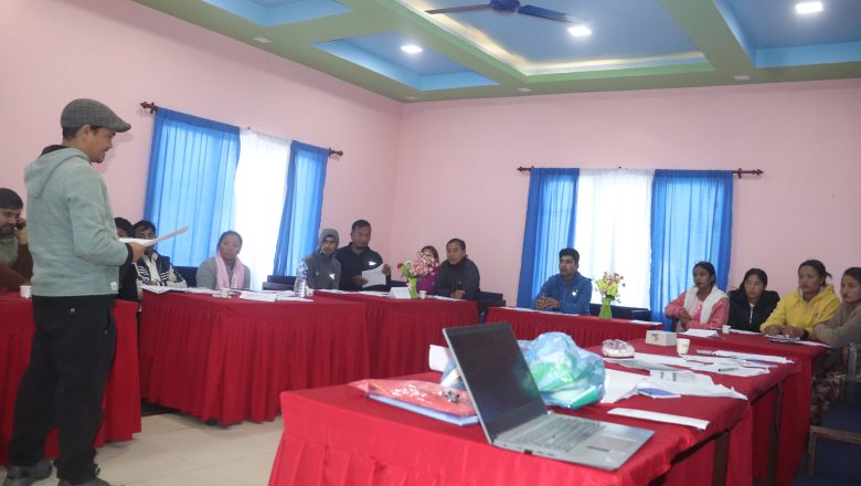 रुपान्तरण तथा पोषण बचत उपलब्धीका लागि सहजकर्ताहरुलाई दुईदिने अभिमुखीकरण