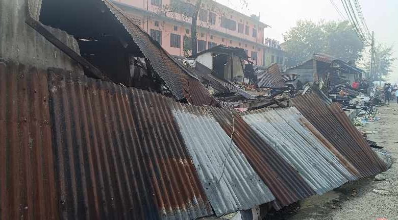 गाईघाटमा भएको आगलागीको क्षती विवरण, कुन पसलमा कति क्षती