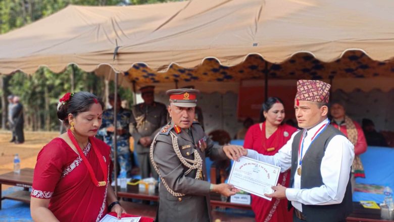 उदयपुरमा इन्स्पेक्टरसहित २२ सशस्त्र प्रहरी सम्मानित