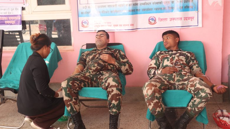 ७४ औं राष्ट्रिय प्रजातन्त्र दिवसको अवसरमा रक्तदान