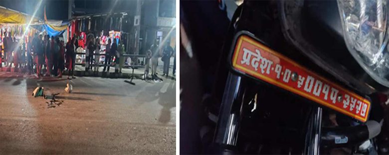 गाईघाटमा मोटरसाईकलको ठक्करबाट एक वृद्ध घाईते