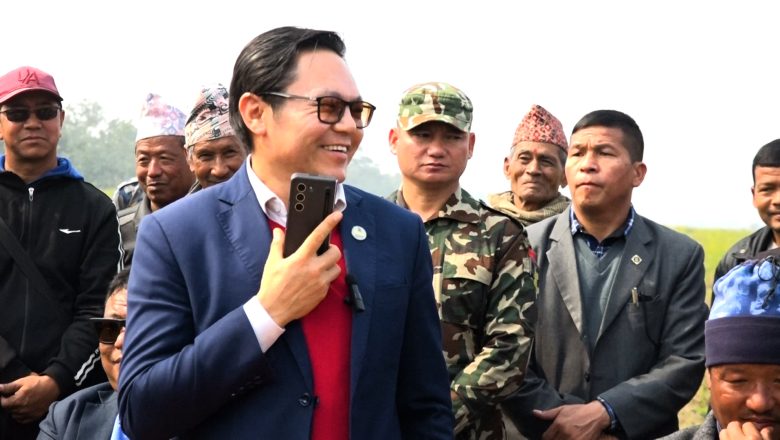 उदयपुर सगरमाथा विमान स्थलको काम अगाडी बढाउन फिल्डबाटै मन्त्री किरातीको निर्देशन