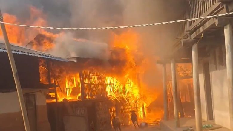 रौतामाई ७ मा आगलागी घर गोठ जलेर नष्ट