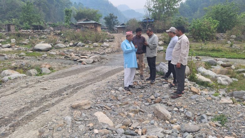 गाईघाटदेखी रौताका लागि छोटो दुरीको सडक बेल्दोभानमा पक्कि पुल निर्माणका लागी नापजाँच शुरु