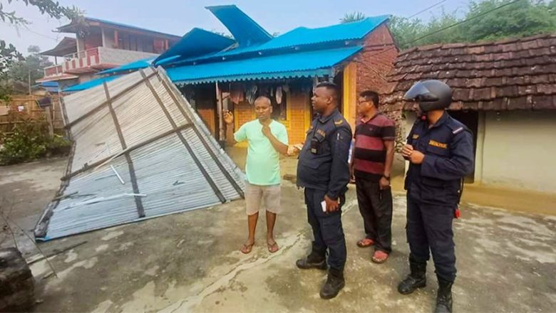 त्रिनपामा हावाहुरीसँगै आएको वर्षाको कारण ३९ लाख बढी क्षती