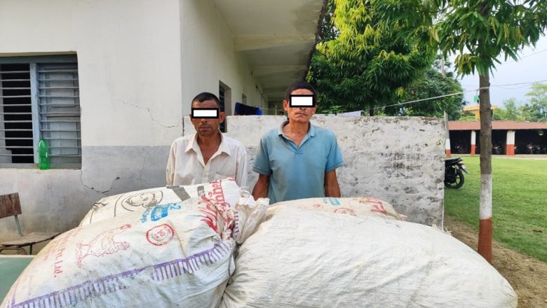 उदयपुरमा ६७ किलो बढी गाँजा सहित २ जना पक्राउ
