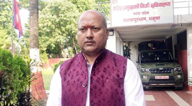 मधेश प्रदेशको मुख्यमन्त्रीमा सतिश सिंह नियुक्त