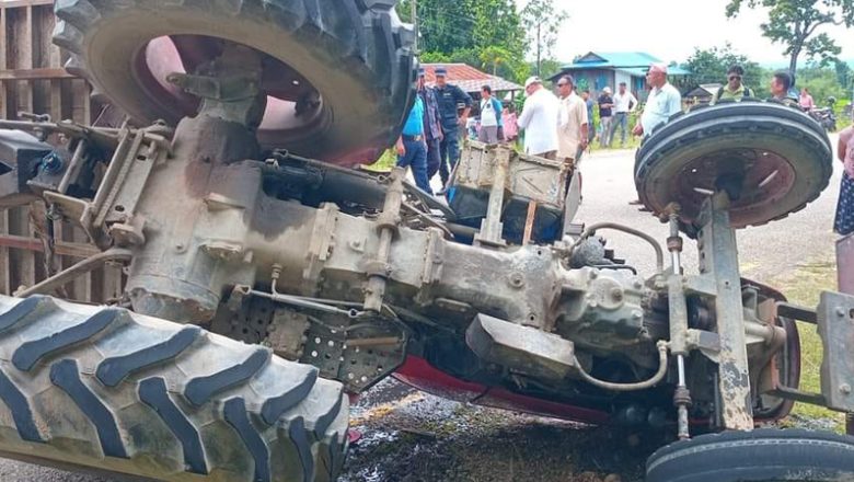 उदयपुरमा ट्याक्टर दुर्घटना हुँदा चालकको मृत्यु