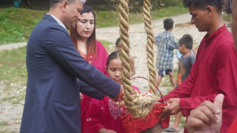 सशस्त्र प्रहरीद्वारा बाेक्सेमा पिङ्ग निर्माण