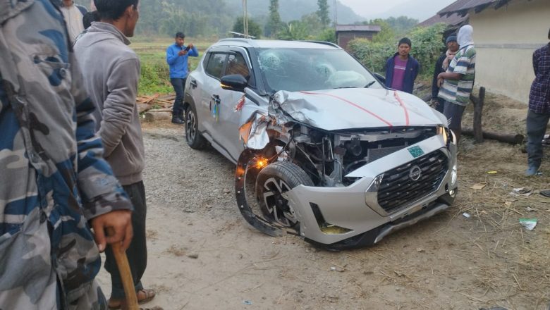 एकाविहानै उदयपुरमा कारको ठक्करबाट महिलाको मृत्यु