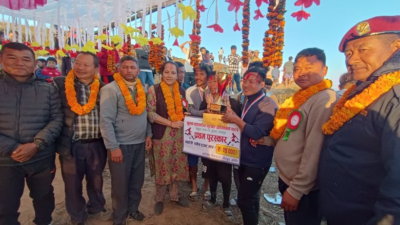 त्रियुगा १५ मा भएको पहिलो खुल्ला वडा कपको उपाधि बर्गाछिले जित्यो