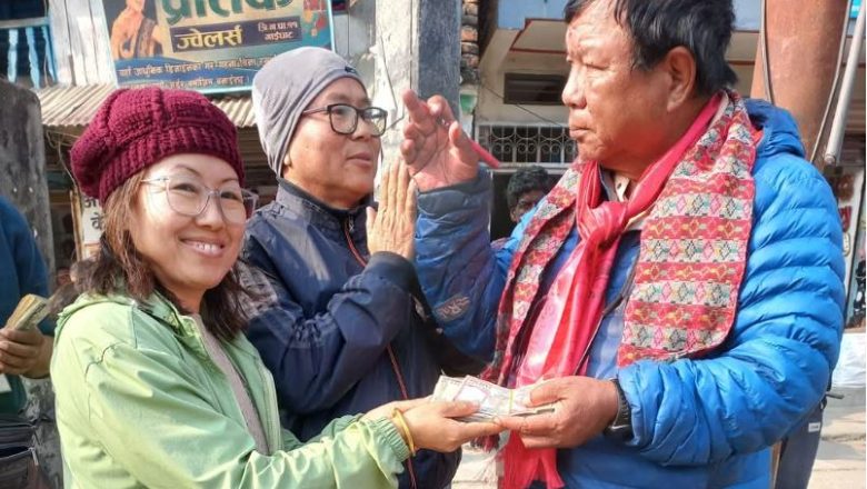 गाईघाटका युवा ब्यवसायी किरण राई दम्पतीले महाविर पुनलाई दिए ५० हजार