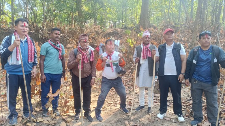 उदयपुर बाखोर – हलेसी लिम्चुङ्बुङ धाक्रे पद यात्रा सुरु