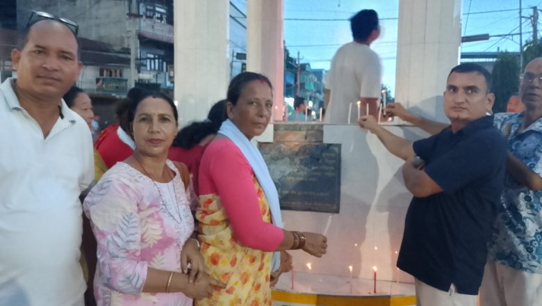 नेपाली कांग्रेसले गाईचोकमा दिप प्रज्वलन गरी मनायो संविधान दिवस