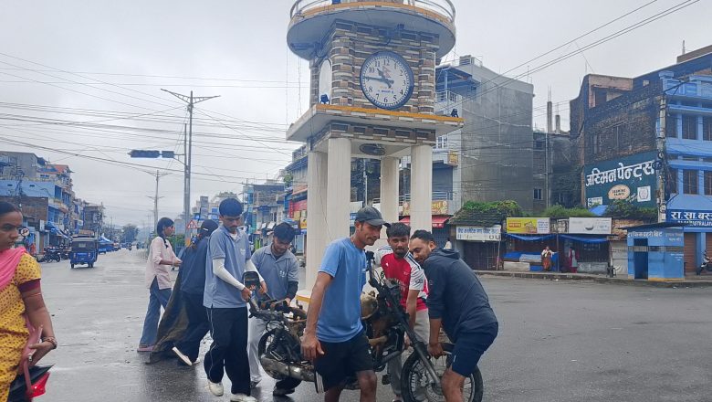 गाईघाटमा  जेन्जी युवाहरुले सुरु गरे सरसफाई