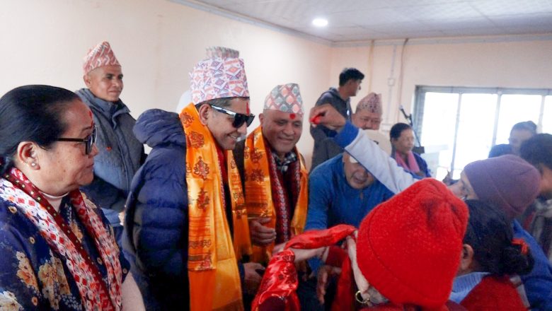 एमाले उदयपुरले गर्यो उम्मेदवारहरुलाई स्वागत