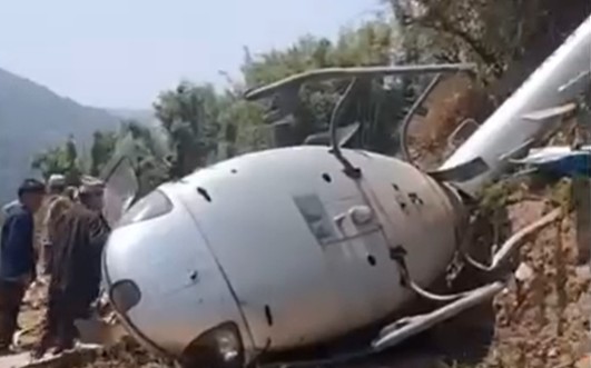 खोटाङमा हेलिकप्टर दुर्घटना