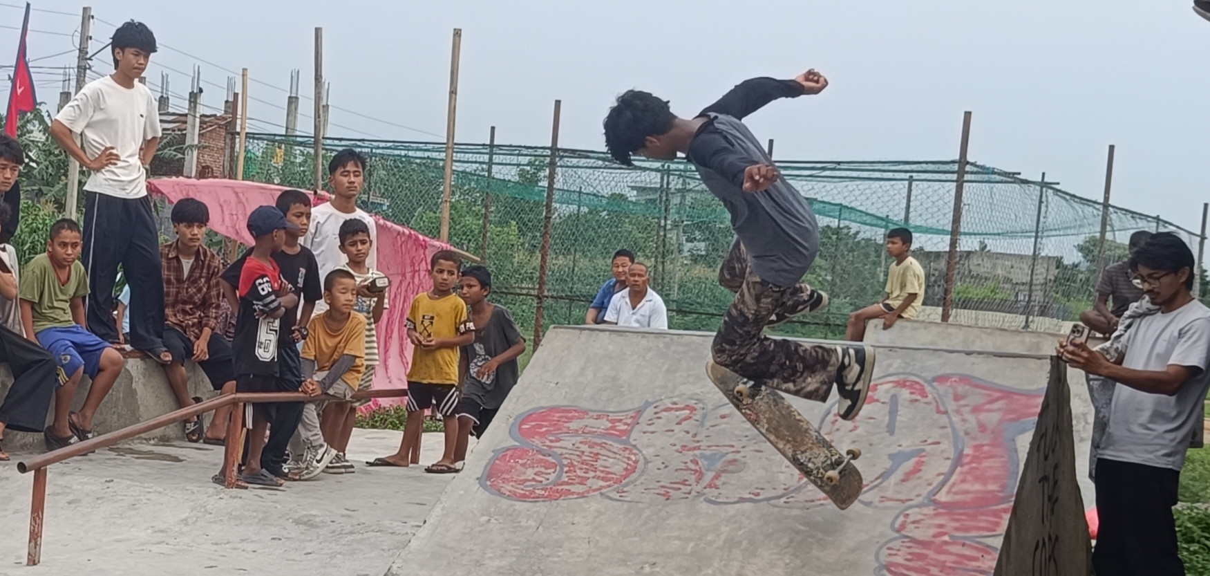 गाईघाटमा पहिलो पटक स्केट बोर्डिङ वर्कसप