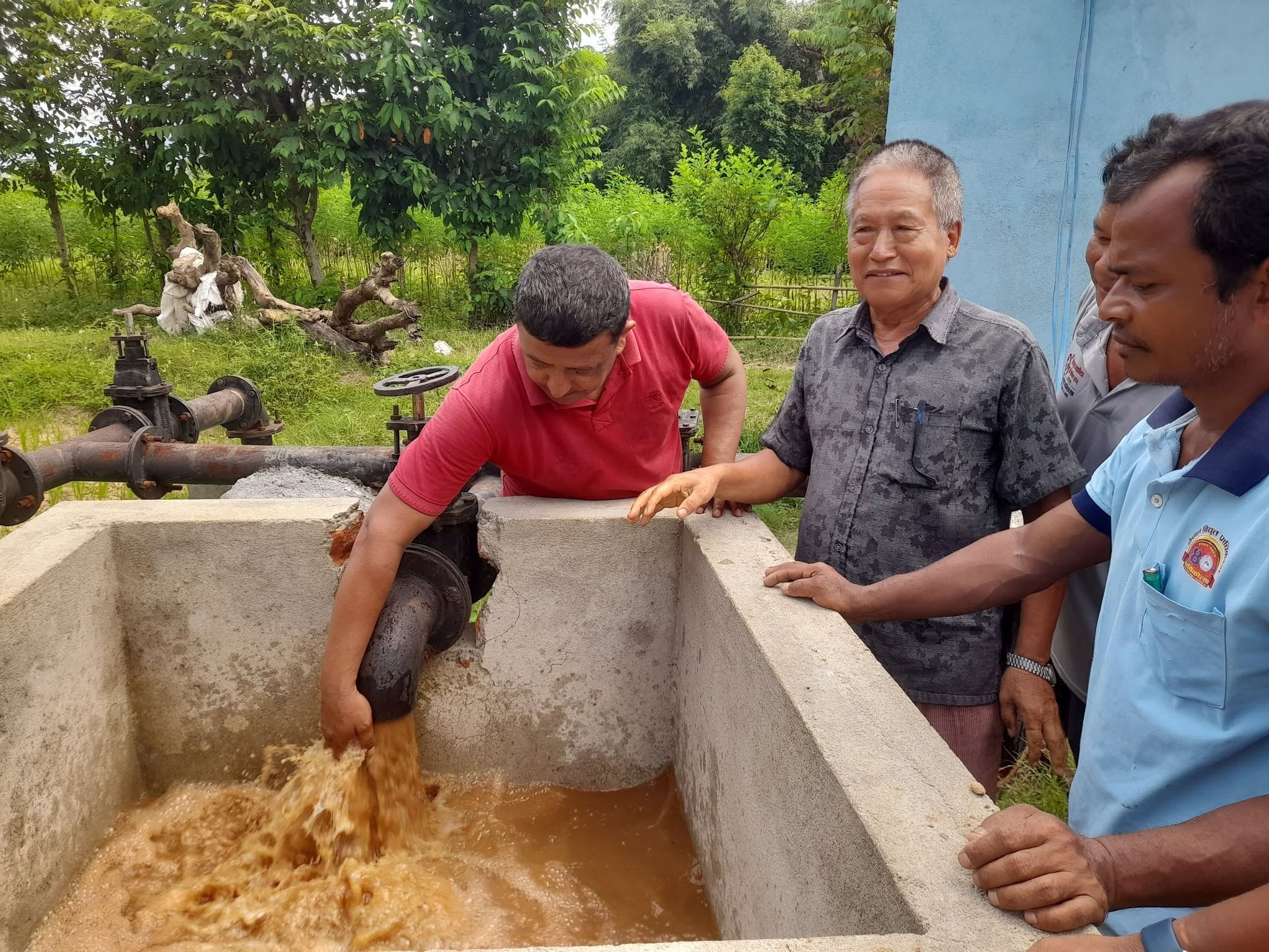 सिरपुरको सिँचाई बोरिङ योजना संञ्चालनमा