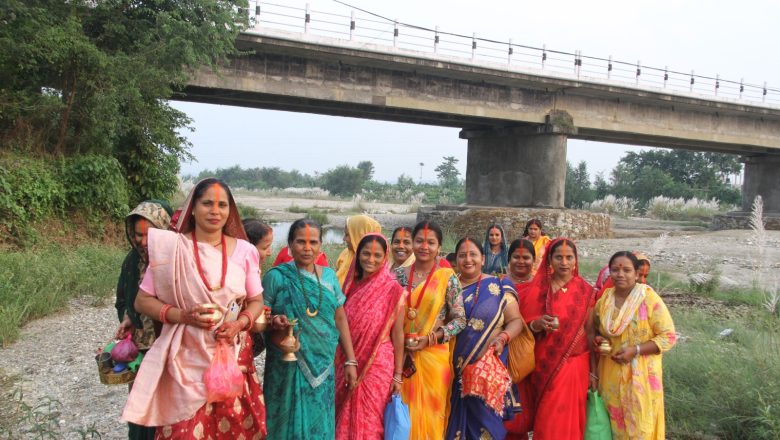 गाइघाटमा मातृ प्रेमको पर्व ‘जितिया’ मनाइँदै