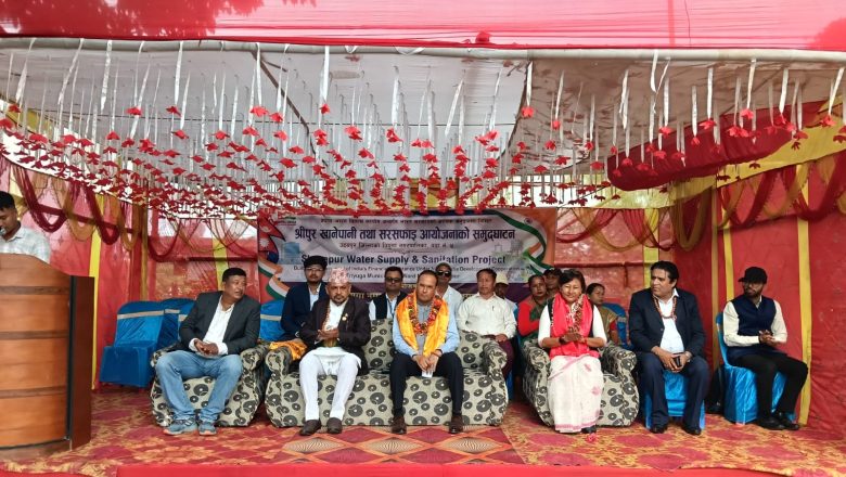 भारतीय सहयोगमा त्रियुगा–५ श्रीपुरमा ३ लाख लिटरको खानेपानी ट्यांकी उद्घाटन